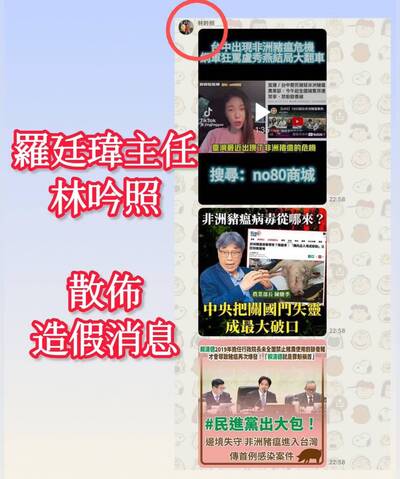 才喊別找戰犯 議員爆羅廷瑋的主任在台中群組傳甩鍋中央圖卡