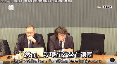 《TAIPEI TIMES》Puma Shen addresses German hearing