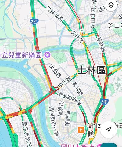 士林、北投早尖峰車況 北市議員實測「紅爆」