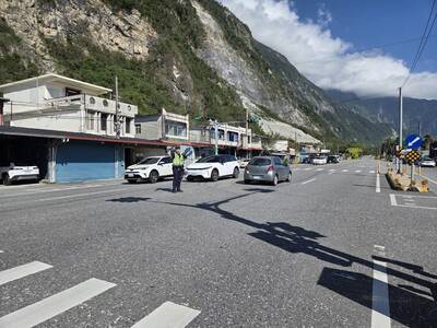 蘇花路廊除夕上午行車順暢