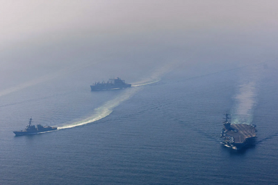 歐洲衛星抓到了！美軍雙航艦夾擊伊朗 專家驚：規模超越「午夜之錘」行動