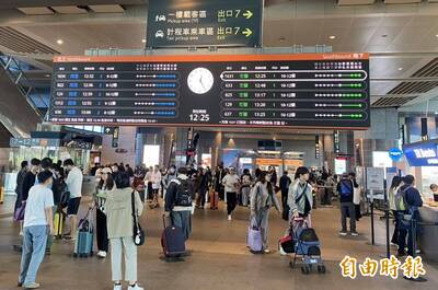 收假湧人潮！高鐵台中站北上對號全客滿   下午2點起加開自由座列車