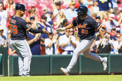 《TAIPEI TIMES》 Taiwanese hits his first MLB home run