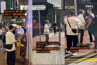 六四37周年！香港藝術家拿氣球、放飛細線 竟遭大批港警包圍驅逐