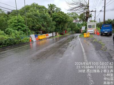 雨勢趨緩  六龜、那瑪夏預警封閉路段恢復通車