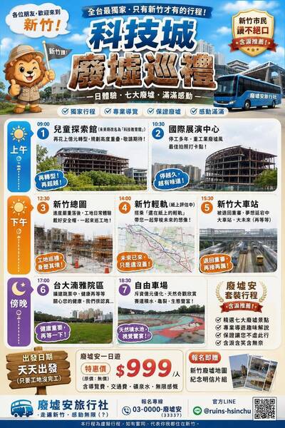 網諷高虹安政績！KUSO推竹市「科技城廢墟巡禮」 酸爆多項工程停擺