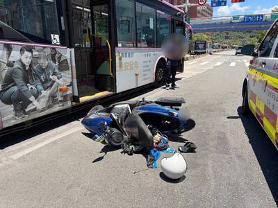 藥物反應？逆向騎車擦撞公車倒地  男唾液毒篩陽性先送辦
