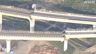 熊本7.1地震》八代市災情慘重 橋梁、高速公路多處斷裂