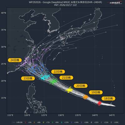 薔琵恐成今年登陸首颱？AI路徑大收束 影響最劇時間曝