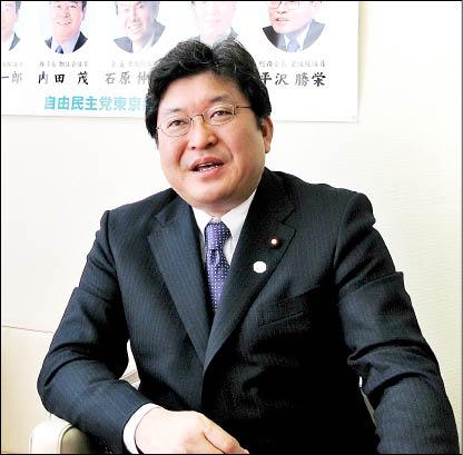 現任文部科學省政務官的自民黨眾議員萩生田光一。（駐日特派員張茂森攝）