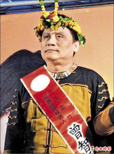 民進黨籍山地原住民立委候選人曾智勇。（記者羅欣貞攝）