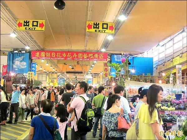 信義線通車另類效應 建國花市人潮增 順手牽羊 也變多 地方 自由時報電子報