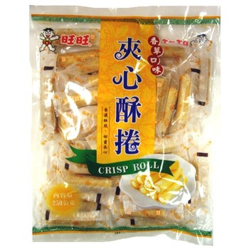 傳出有9項產因涉及使用強冠油品的宜蘭食品，透過旺旺臉書粉絲團指出，消費者可持旺旺夾心酥捲與購買發票至通路辦理退貨。（圖擷取自網路）