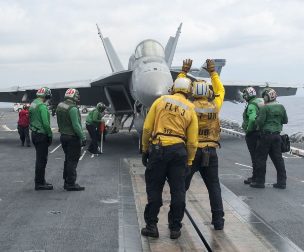 美國海軍2架F/A-18戰機墜毀於西太平洋海域上，圖為同型機。（法新社資料照）