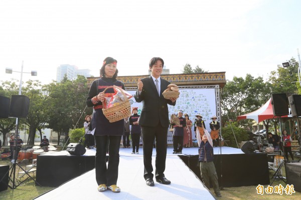 市長賴清德參加「農村食創」活動。（記者洪瑞琴攝）