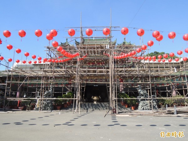 清水巖寺明起建醮三天，八萬人得依例茹素四天。（記者洪臣宏攝）