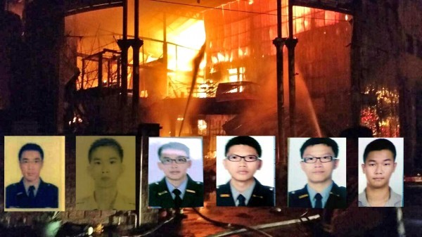 桃園大火中，6名年輕消防隊員不幸受困殉職，年紀皆不滿30歲，甚至還有2人畢業沒多久。（記者鄭淑婷、余瑞仁翻攝）