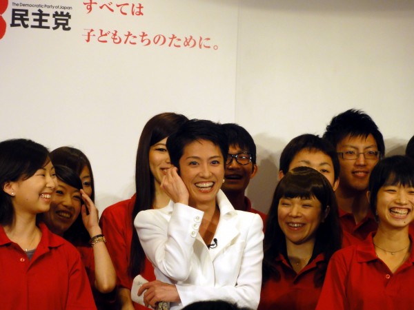 日本台裔女性參議員蓮舫允應剛選出的最大在野黨民主黨黨代表之邀岡田克也之邀，出任黨代表「代行」。（資料照，駐日特派員張茂森攝）