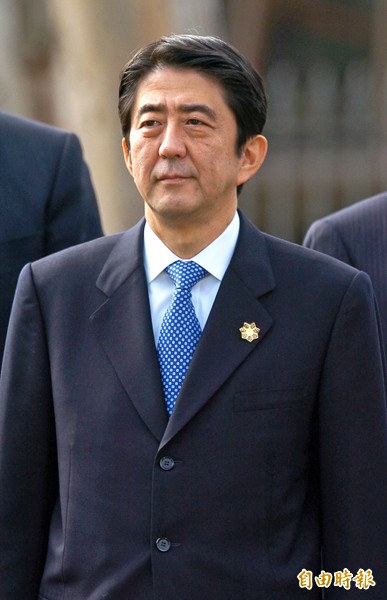 日本首相安倍晉三。（檔案，記者王敏為攝）