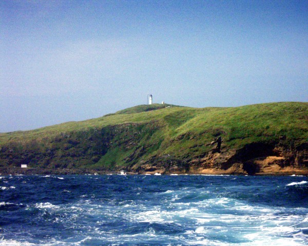 北方三島彭佳嶼是唯一有人居住的島嶼（記者盧賢秀翻攝）   