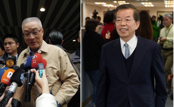 吳敦義昨日行程滿檔，讓長期政治立場相左的謝長廷也忍不住開了一個玩笑。（資料照，記者梁珮綺＆簡榮豐攝）