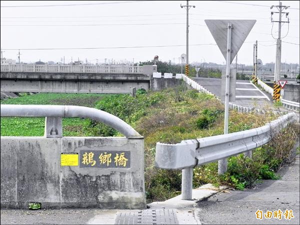 東勢有座鵝鄉橋，鵝現在卻一隻不剩。（記者鄭旭凱攝）