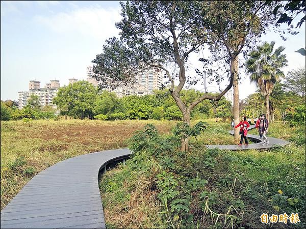 巴克禮紀念公園二期工程榮今年建築園冶獎公共景觀類推薦獎。（記者蔡文居攝）