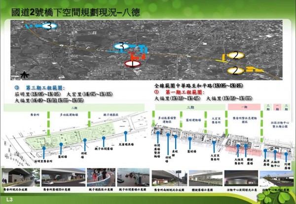 桃園市府將利用國道二號，八德介壽路段的橋下空間，於今年12月25日啟用「農業夢想市集」。（圖翻攝自鄭文燦臉書）