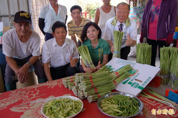 台南將軍國產蘆筍的食安有保障，安心啦。（記者楊金城攝）