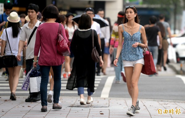 全台各地晴朗穩定，紫外線指數高，長時間在戶外活動請留意防曬，並適時補充水分。（記者林正方方土攝）