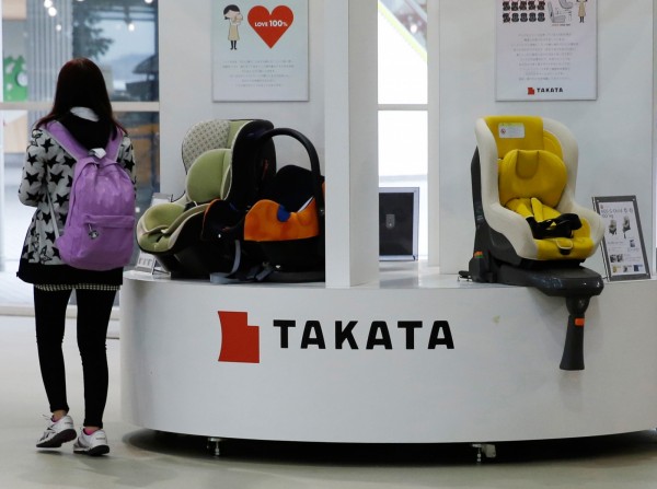 高田（Takata）公司展場。（路透社）