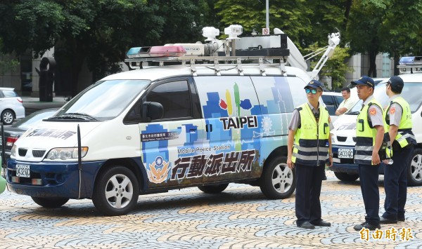 台北市警察局新勤務「行動派出所」。（資料照，記者張嘉明攝）