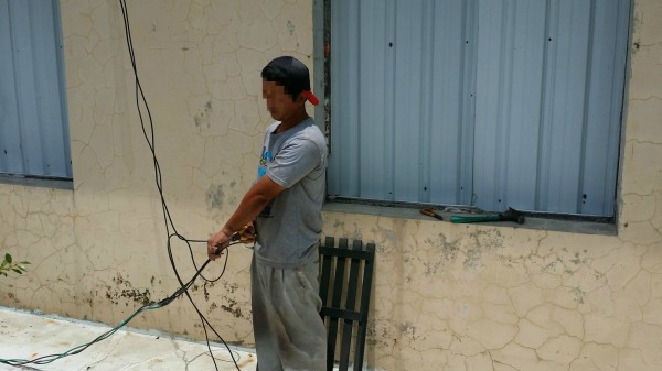 警方查獲葉男偷剪電線送辦。（記者陳文嬋翻攝）