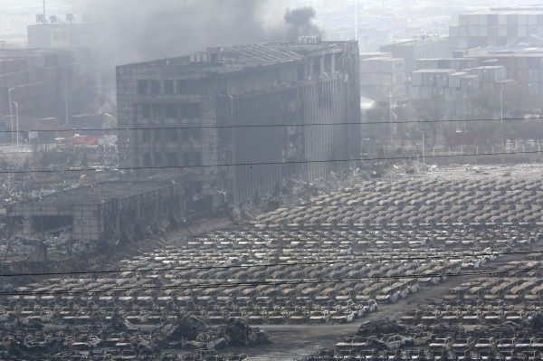 中國天津大爆炸傷亡慘重。（美聯社）