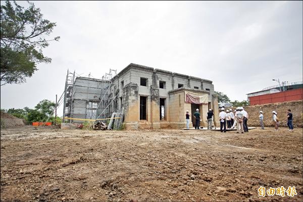 「新竹水道─取水口」古蹟修復後，市府將規劃做為水資源博物館。（記者傅潮標攝）