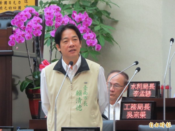 [討論] 賴清德對台南副議長被搜要表示看法