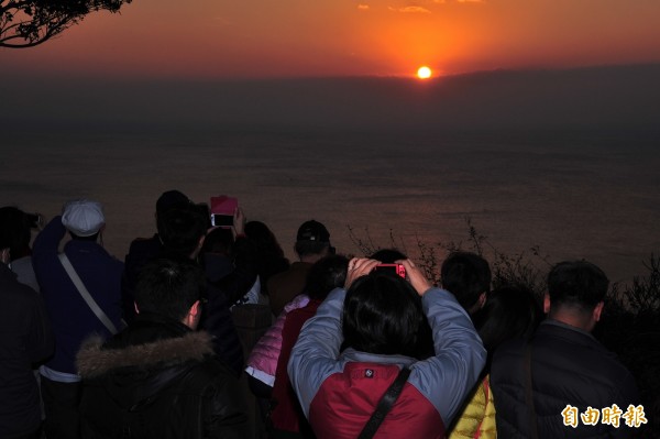 關山是欣賞夕陽勝地。（記者蔡宗憲攝）