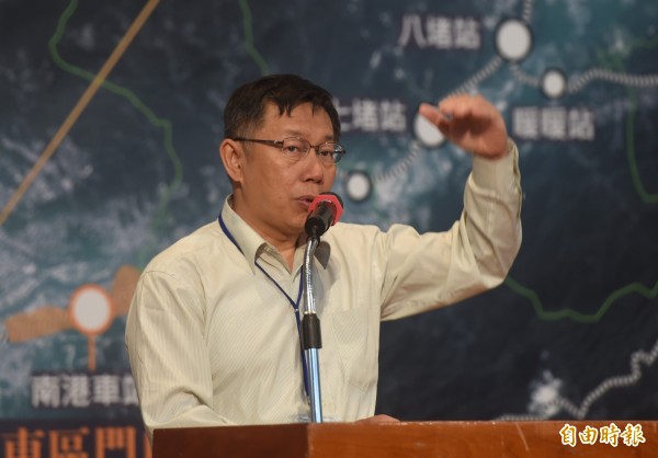台北市長柯文哲今中午將赴議會民進黨團報告明年度預算案。（資料照，記者簡榮豐攝）