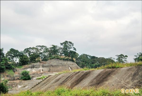 土城醫院用地約3公頃，原為第一公墓，已於101年遷葬完畢，現為已完成水保設施之保護區空地。（記者張安蕎攝）