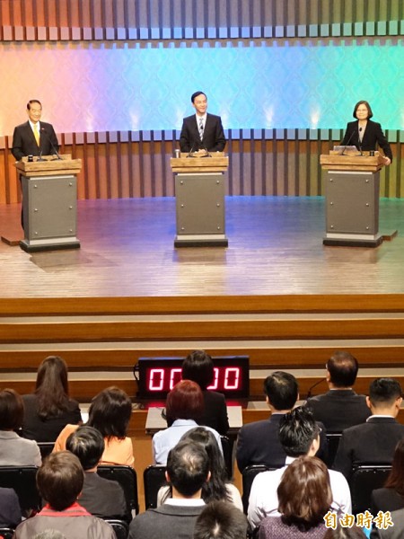 最終場總統候選人政見會，今晚登場。（資料照，記者張嘉明攝）