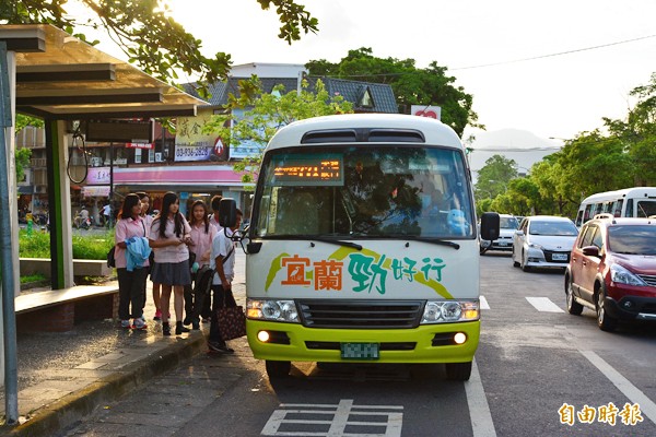 宜蘭勁好行市區公車，將於3月1日收費。（記者游明金攝）