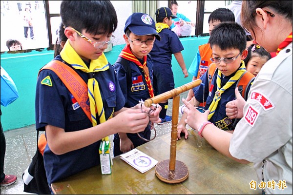 新北市推動校校有童軍成效斐然。（記者翁聿煌攝）