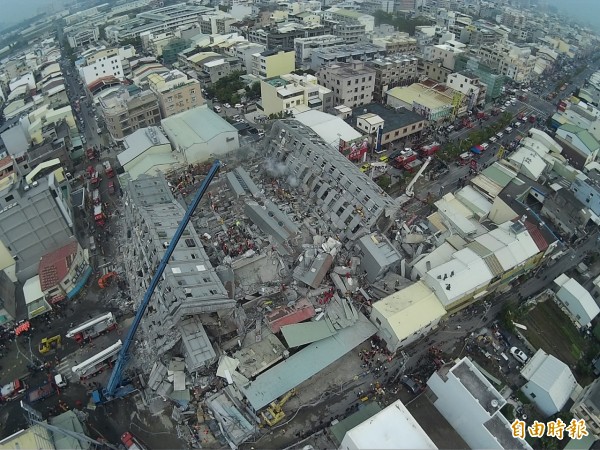 南台灣地震造成嚴重災情。（記者黃志源攝）