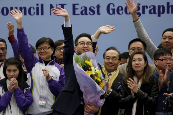 香港立法會補選，泛民主派的候選人楊岳橋順利當選。（路透）