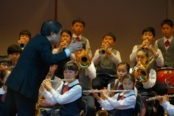 台北市大湖國小管樂團日前參加全國學生音樂比賽。（圖由大湖國小提供）