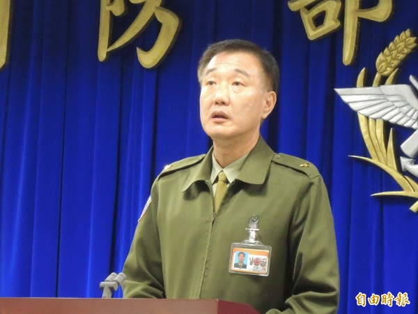 國防部今日也對此事致歉，並提出六點聲明，圖為憲兵指揮部參謀長馮毅。（記者羅添斌攝）