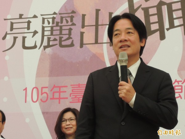 台南市長賴清德，救災表現出色，在滿意度調查中排名第1。（資料照，記者洪瑞琴攝）