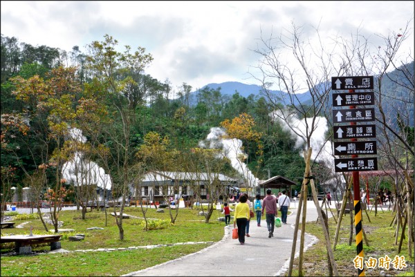 清水地熱今起封園三天。（記者朱則瑋攝）