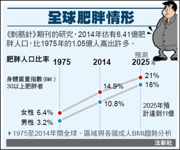 全球肥胖情形