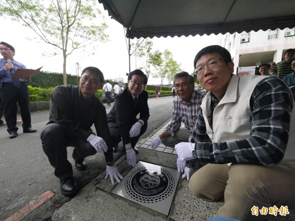 宜大設遺址解說牌，並爭取文物回校展示（記者簡惠茹攝）